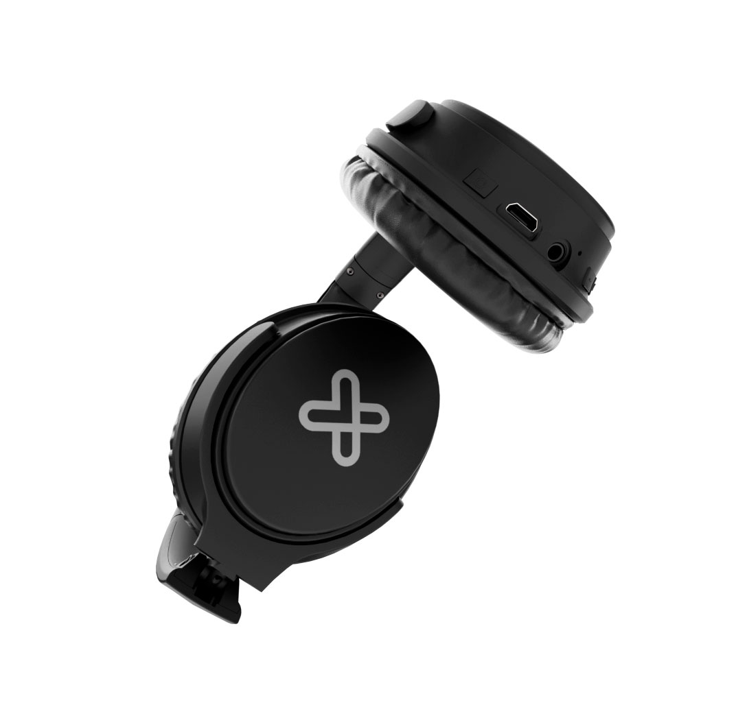 Klip Xtreme Oasis - Active Noise Cancelling Wireless Headphones - Black